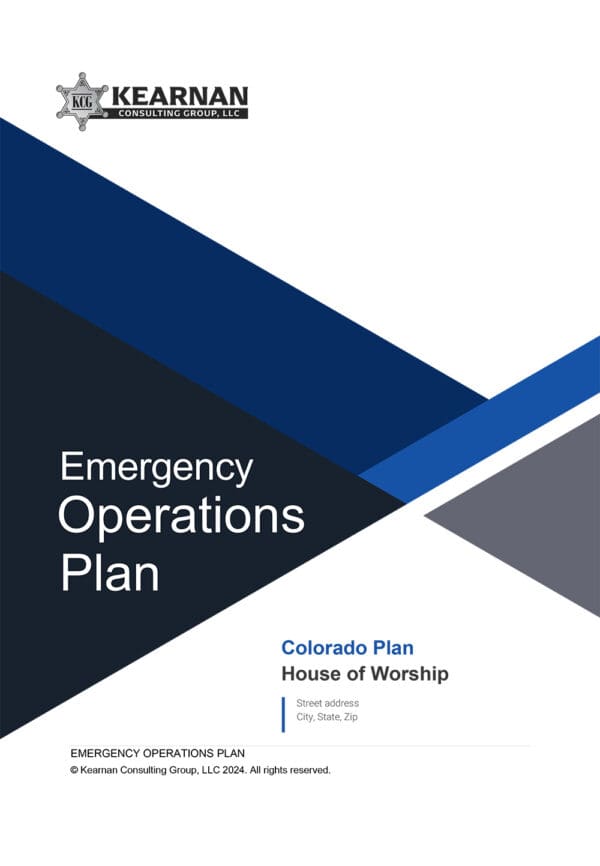 Emergency Operations Plan for Colorado Churches and Houses of Worship