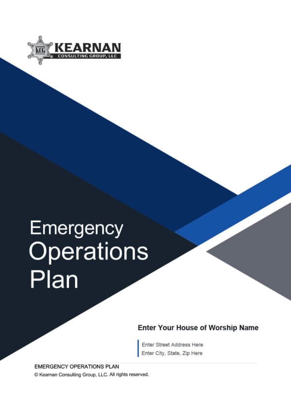 Emergency Operations Plan - Kearnan Consulting Group - Church safety response plans