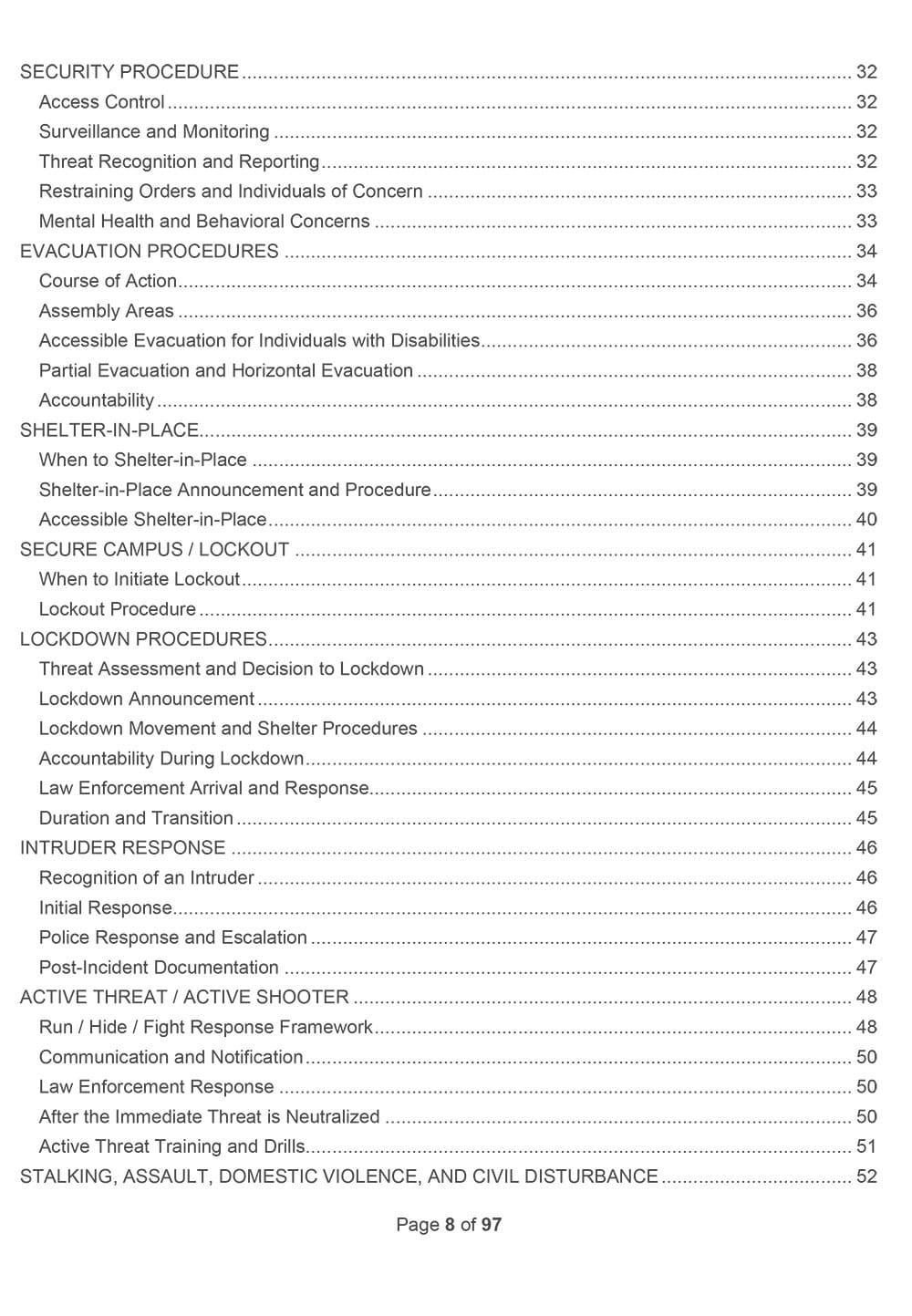 Kearnan Consulting Group - Emergency Response Plan for House of Worship