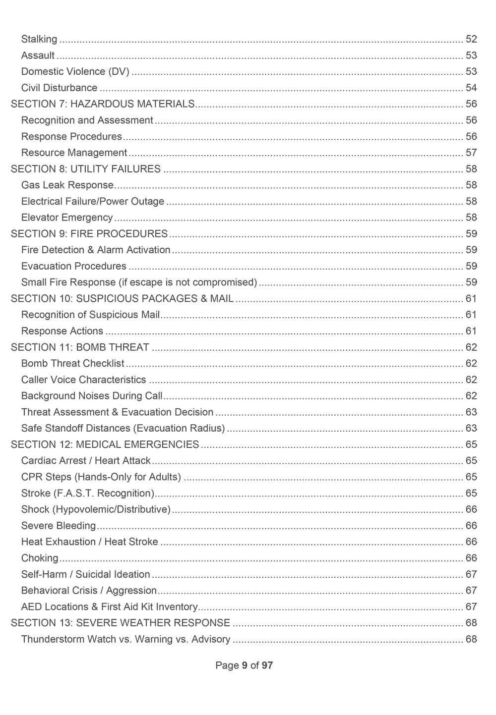 Kearnan Consulting Group - Emergency Response Plan for House of Worship