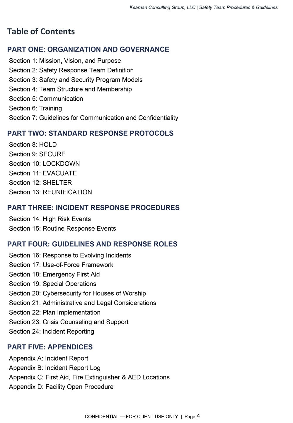 Safety Team Procedures and Guidelines - California 2026