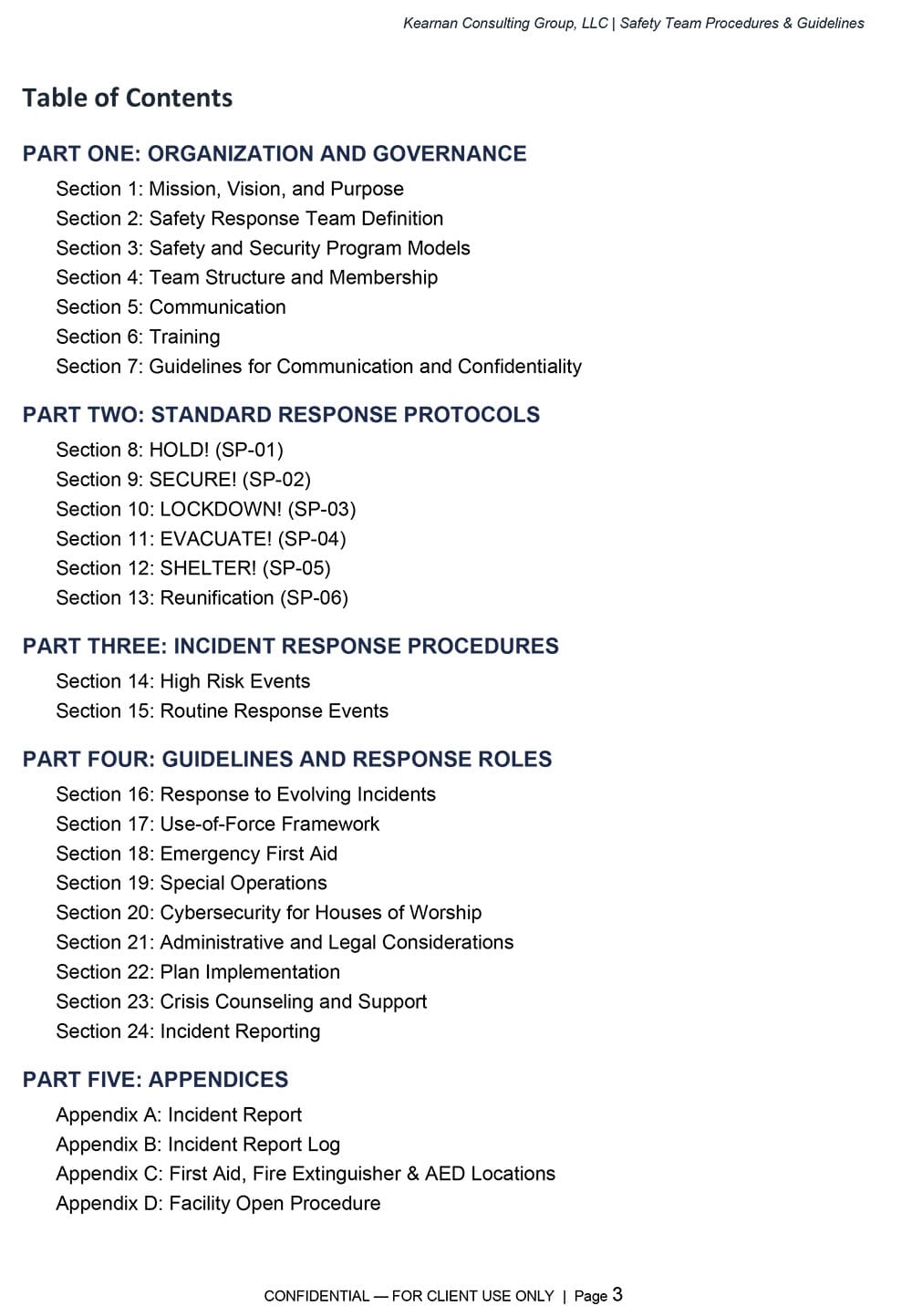 Safety Team Procedures and Guidelines - California 2026