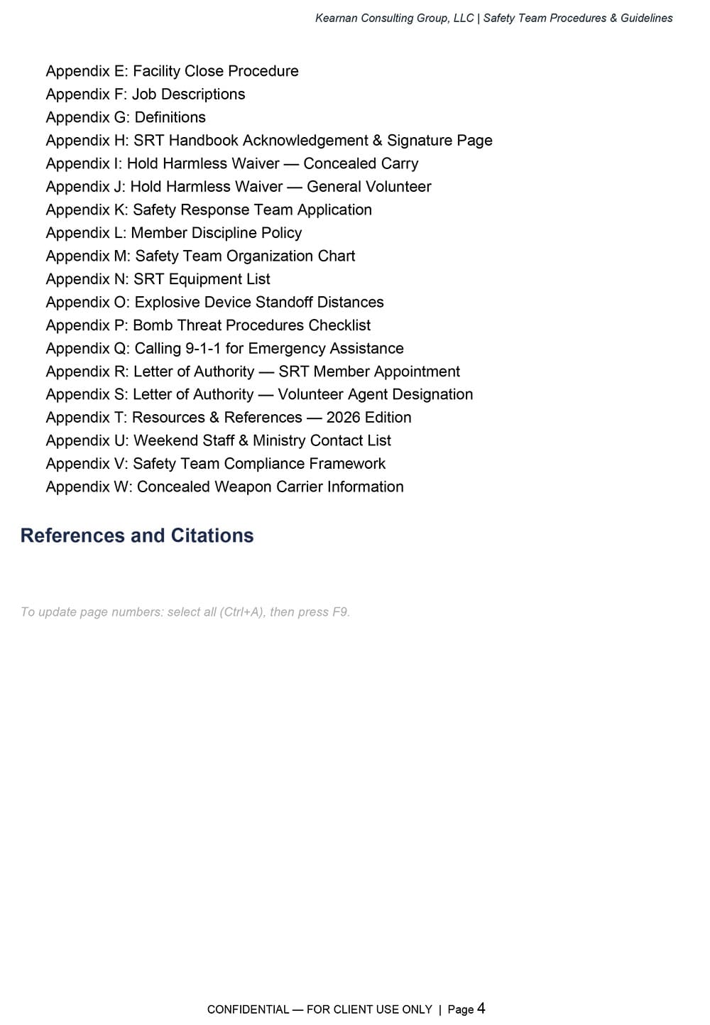 Safety Team Procedures and Guidelines - California 2026