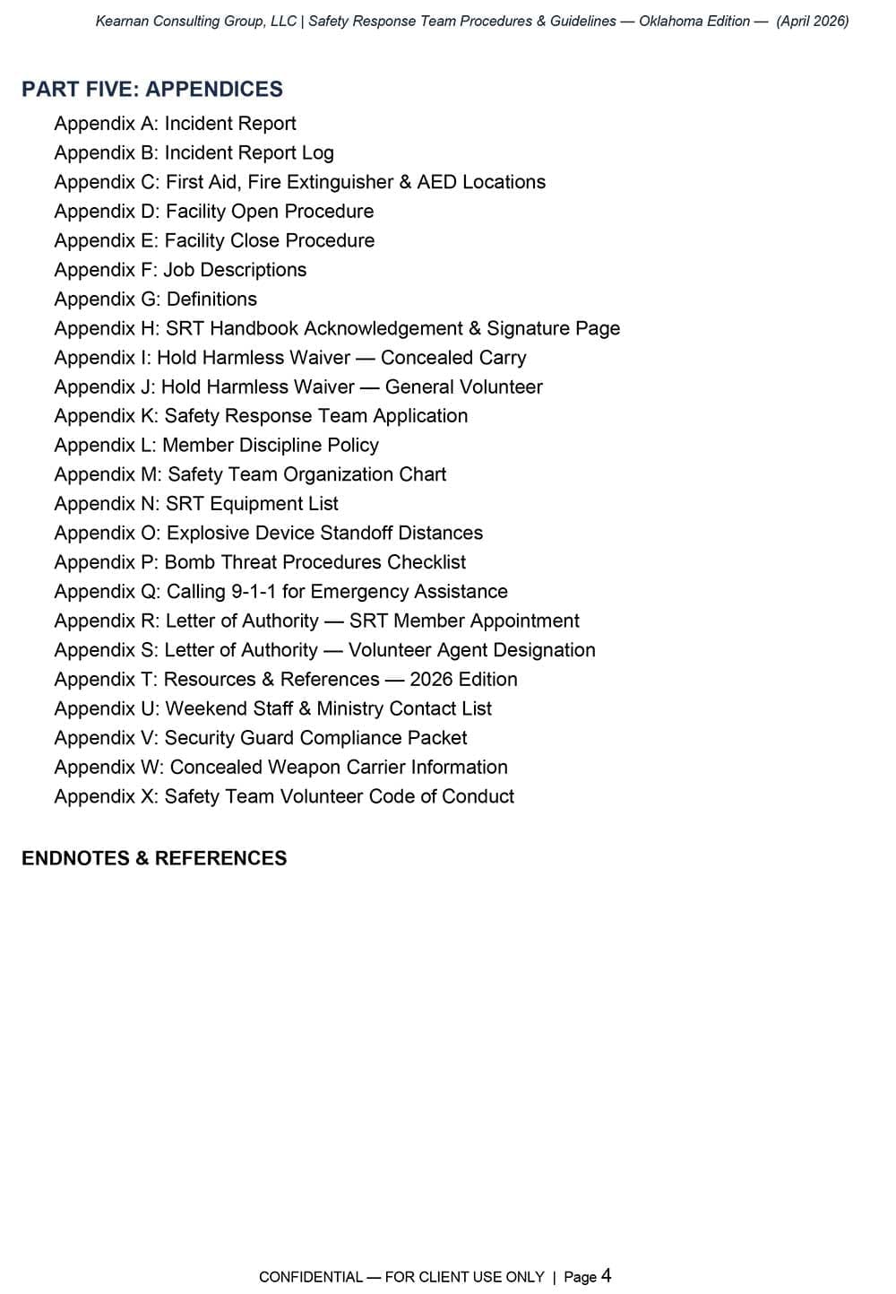 Safety Team Procedures and Guidelines - Oklahoma 2026