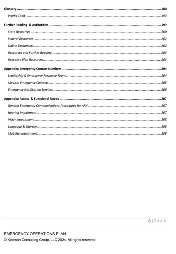 Emergency Operations Plan for House of Worship - Florida