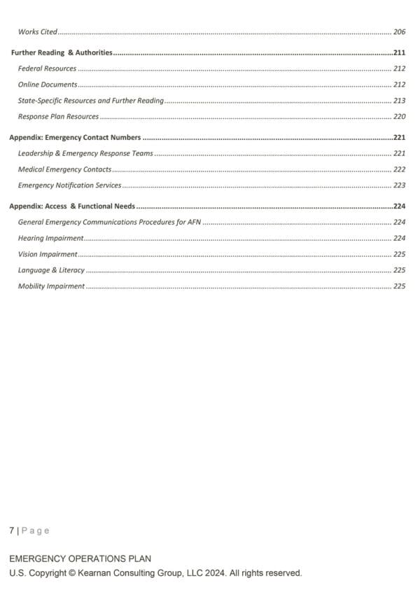 Emergency Operations Plan for House of Worship - Kansas