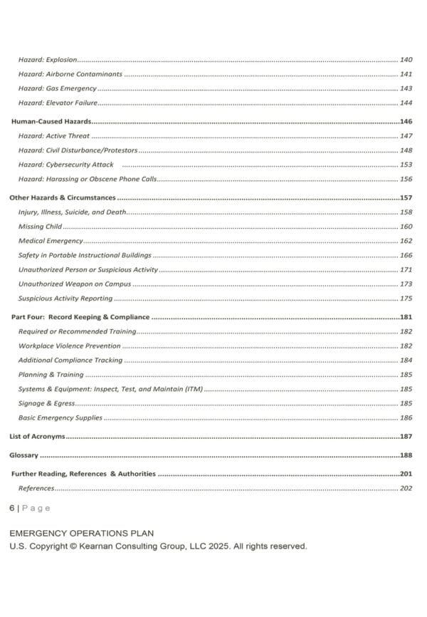 Emergency Operations Plan for Michigan Churches and Houses of Worship