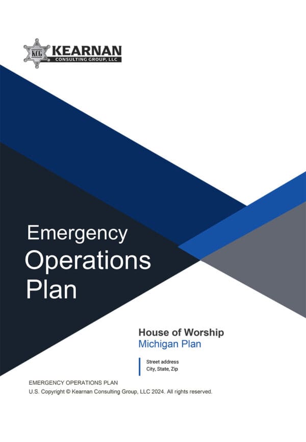 Emergency Operations Plan for Michigan Churches and Houses of Worship