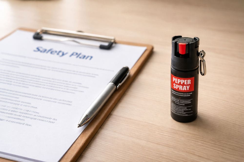 church safety plan and pepper spray